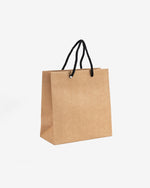 Kraft Paper Bag, Black Rope Handle