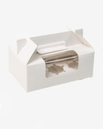 White Cardboard Takeaway Box w Window