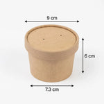 Kraft Ice Cream Cup and Lid Set