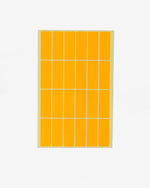 Colored Rectangular Coding Labels