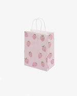 Printed White Paper Bag with Twisted Handle