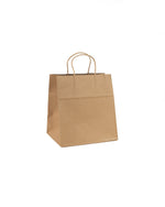 Kraft Paper Bag, Food, (9) - Fits 4 Cup Holder