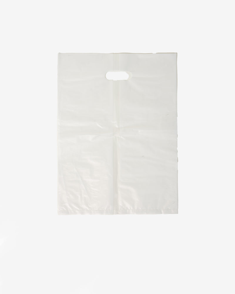 Frosted White Pizza / Cake Plastic Bag with Handle, 50 pcs