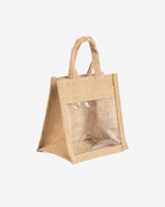 Jute Bag with Transparent Window