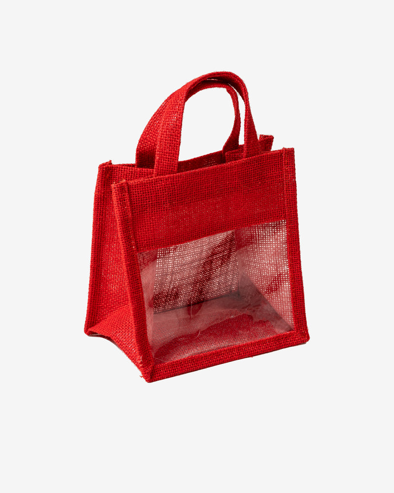 Jute Bag with Transparent Window