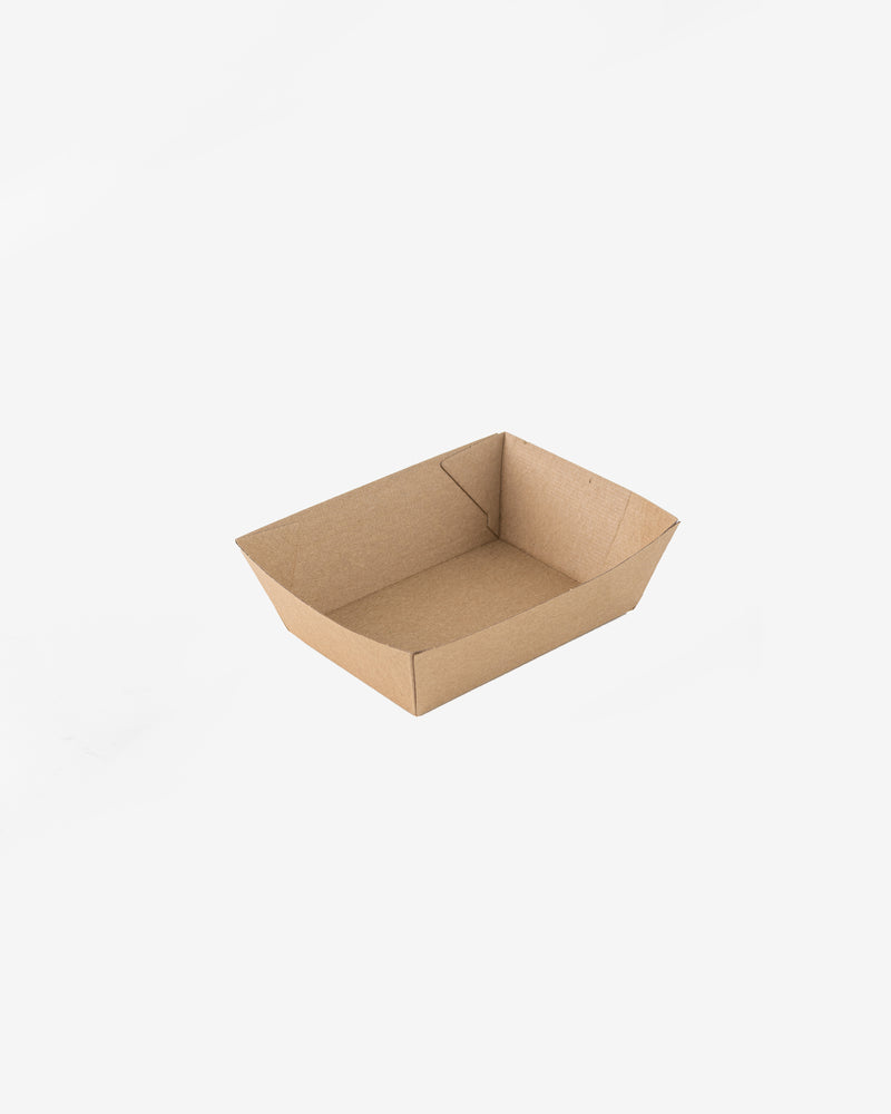 Kraft Food Tray, 100 pcs