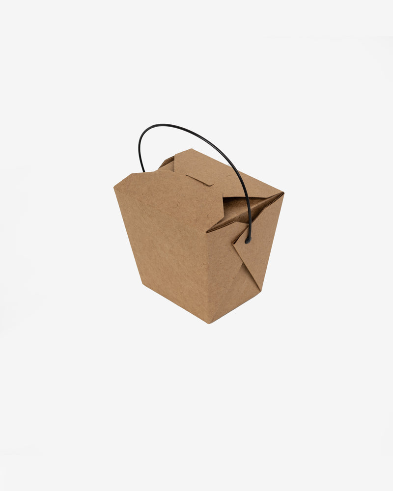 Kraft Pail Box with Handle, 10 pcs