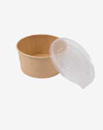 Kraft Paper Bowl and Lid Set, 10 pcs