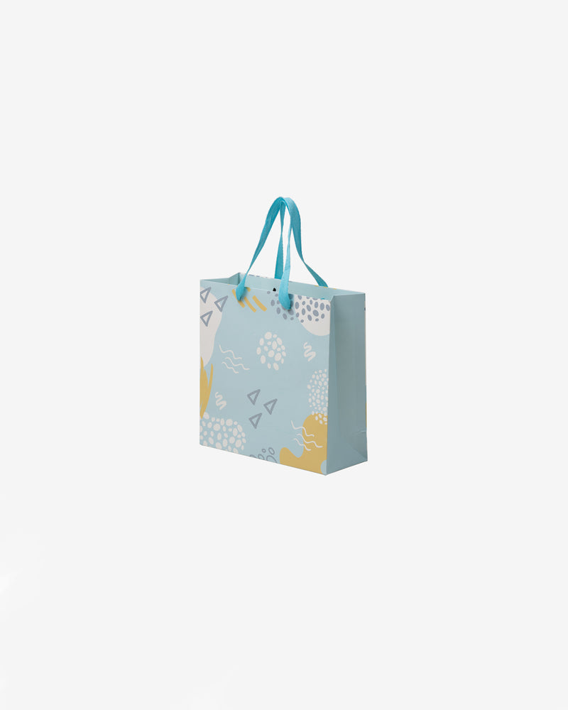 Mooncake Printed Paper Bag with Ribbon Handle