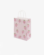 Printed White Paper Bag with Twisted Handle