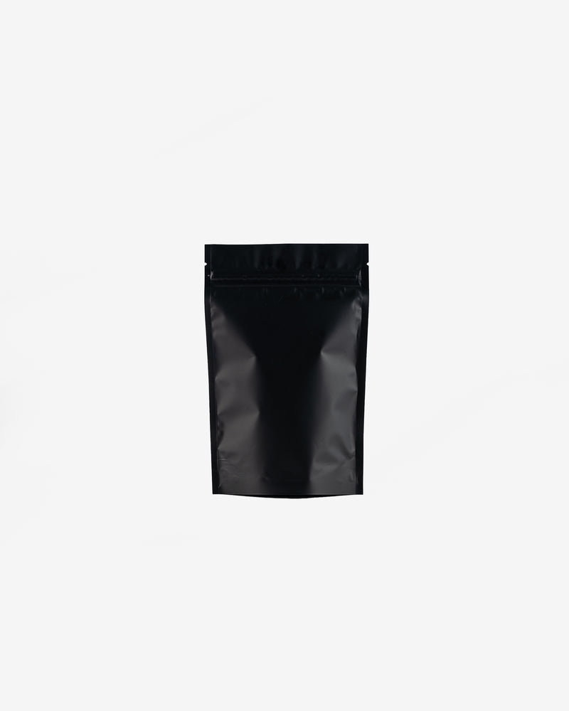 Standup Matte Black Ziplock Pouch, 10 pcs