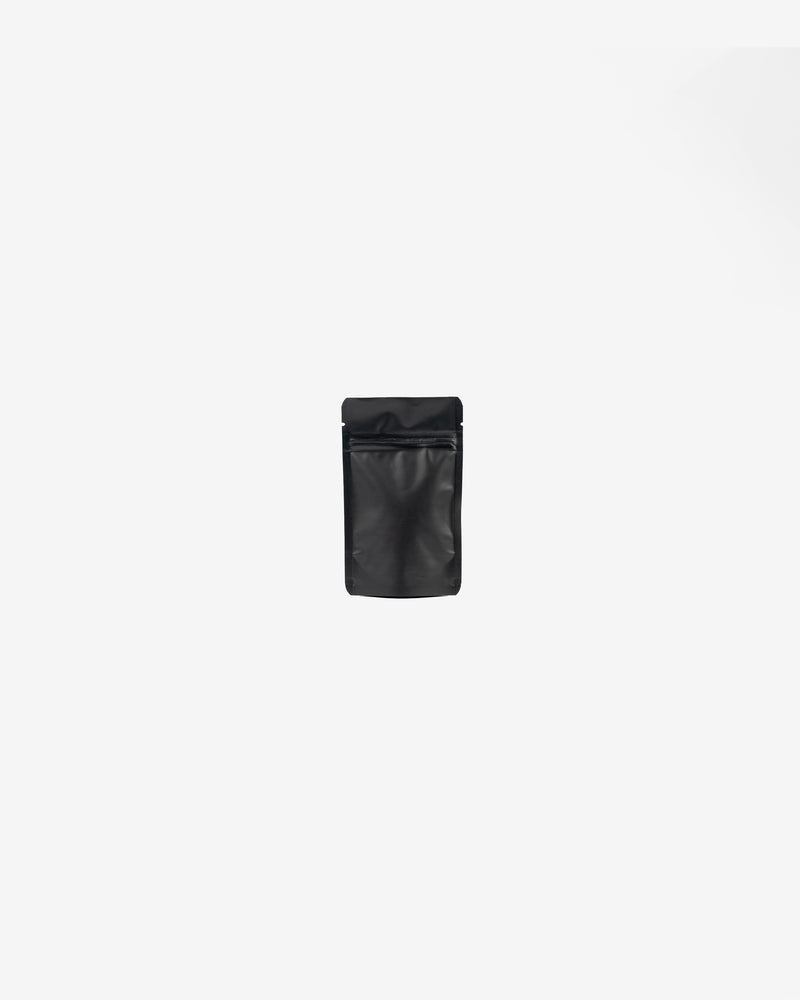 Standup Matte Black Ziplock Pouch, 10 pcs