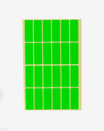 Colored Rectangular Coding Labels