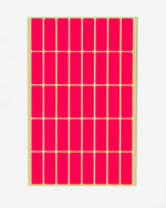 Colored Rectangular Coding Labels