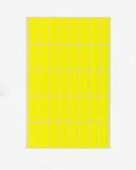 Colored Rectangular Coding Labels
