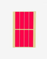 Colored Rectangular Coding Labels