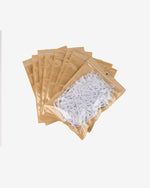 Ziplock Flat-Base Clear Kraft