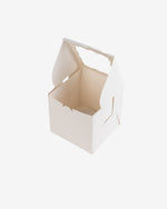 8" White Tall Cake Box with Board