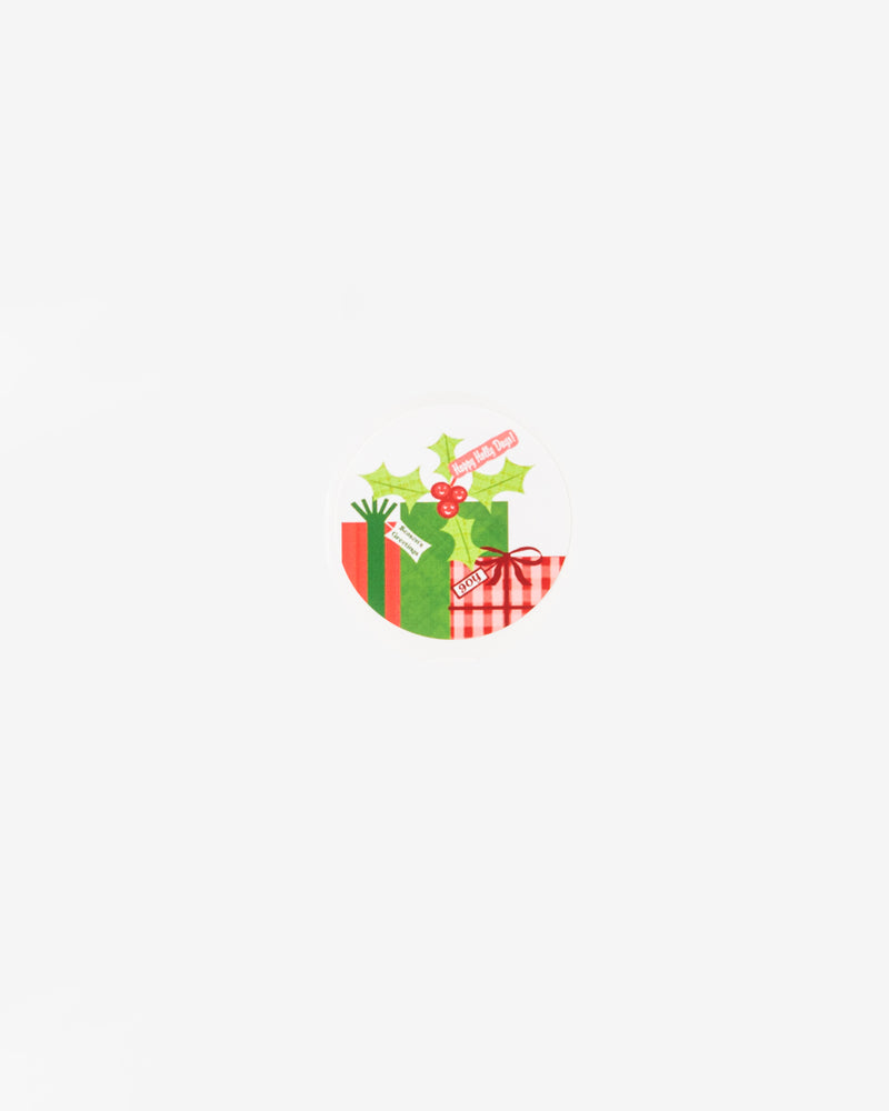 Christmas Happy Holly Days Gift Seal, 5 pcs