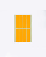 Colored Rectangular Coding Labels (L), 80 pcs