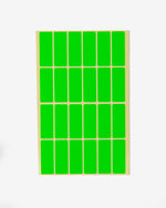 Colored Rectangular Coding Labels (XS), 240 pcs