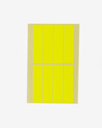 Colored Rectangular Coding Labels (L), 80 pcs