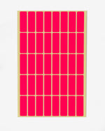 Colored Rectangular Coding Labels (M), 400 pcs