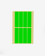 Colored Rectangular Coding Labels (L), 80 pcs