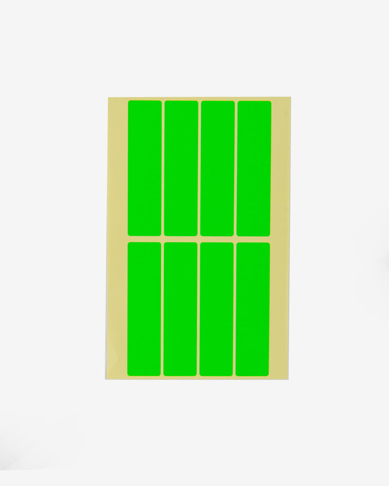 Colored Rectangular Coding Labels (L), 80 pcs