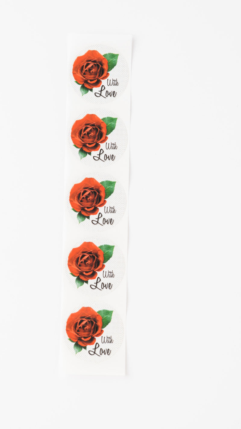 With Love Gift Seal, 5 pcs