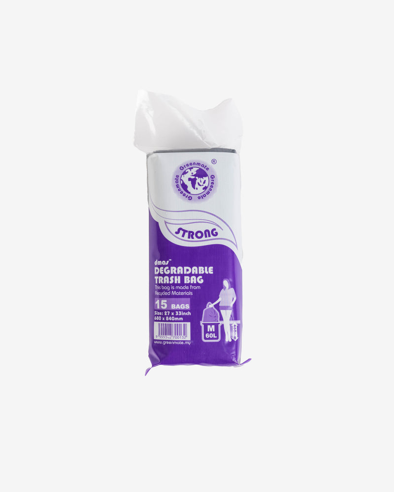 Greenmate Oxo-Biodegradable Garbage Bag, 15 pcs