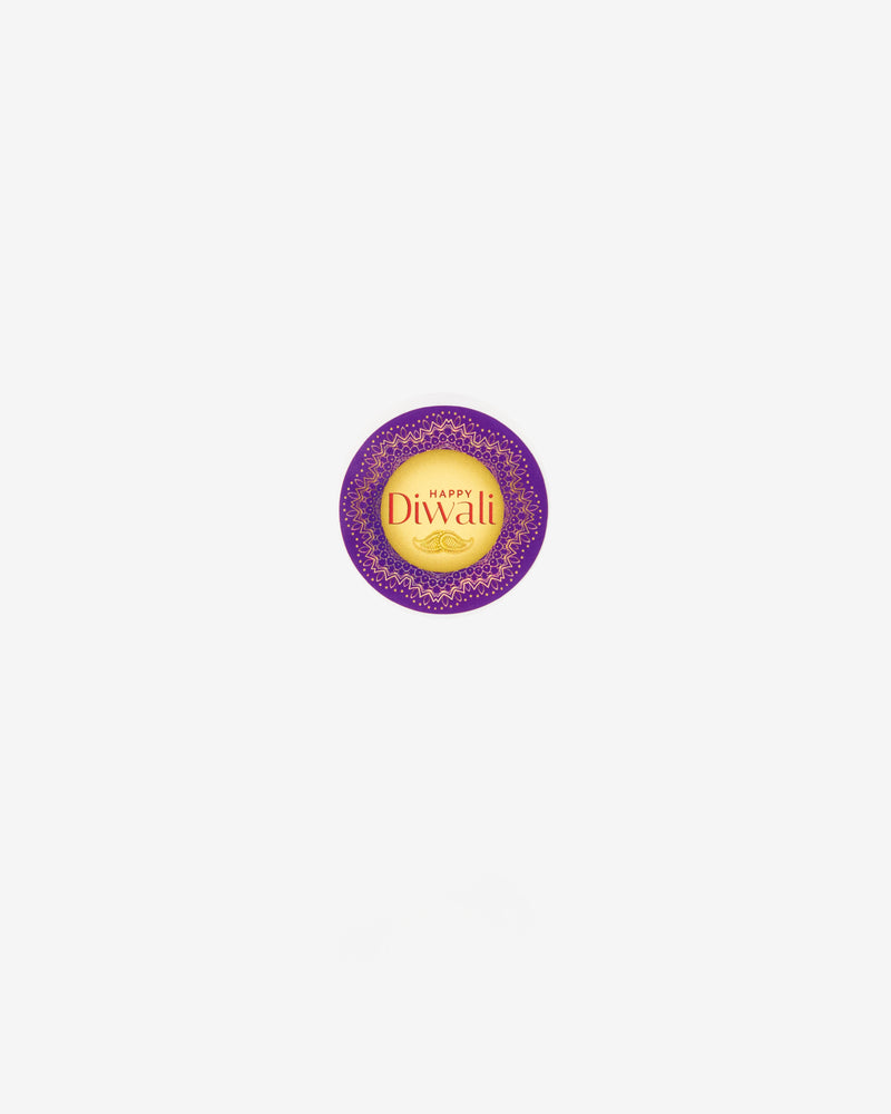 Happy Diwali w/ Purple Background Gift Seal, 5 pcs