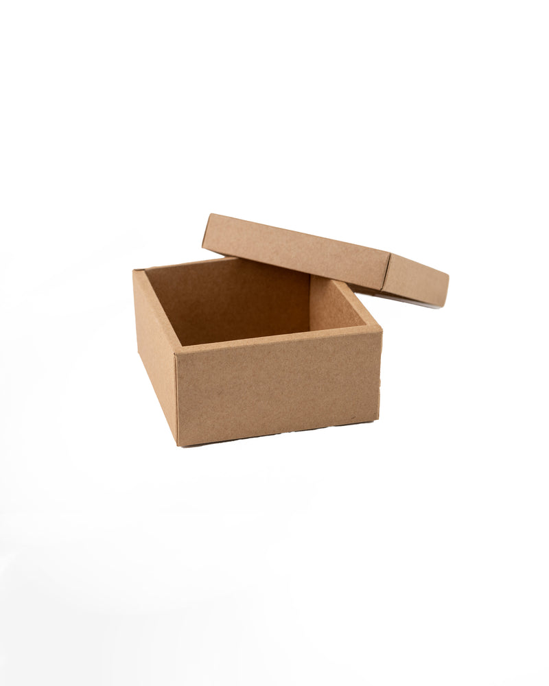 Kraft Square Lid and Base Box, 10 pcs