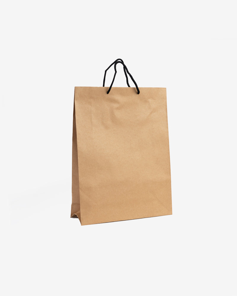 Kraft Black Rope Handle Paper Bag