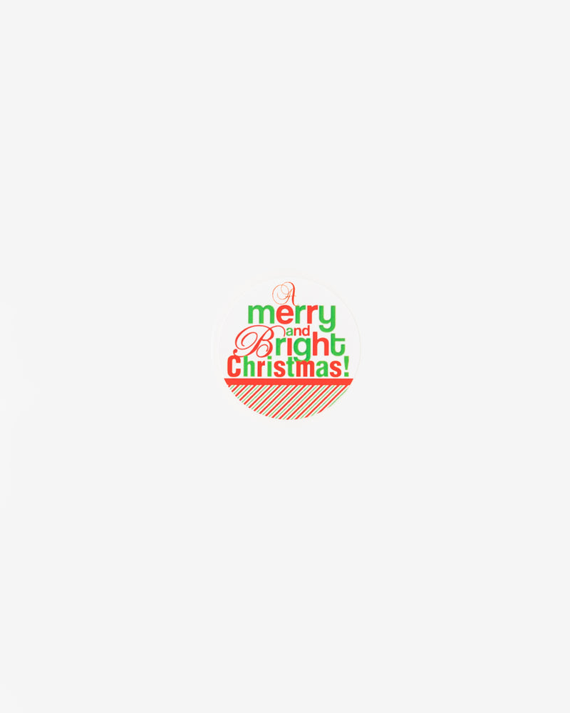 Merry & Bright Christmas Gift Seal, 5 pcs