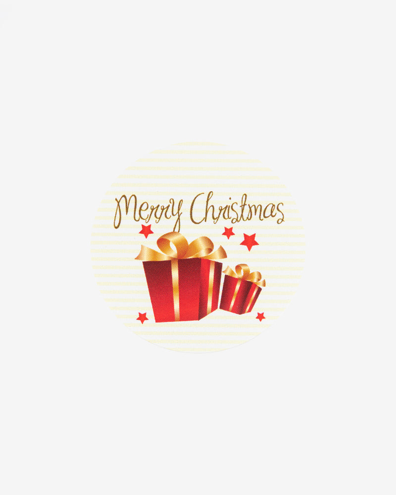 Merry Christmas Present Box Gift Seal, 5 pcs