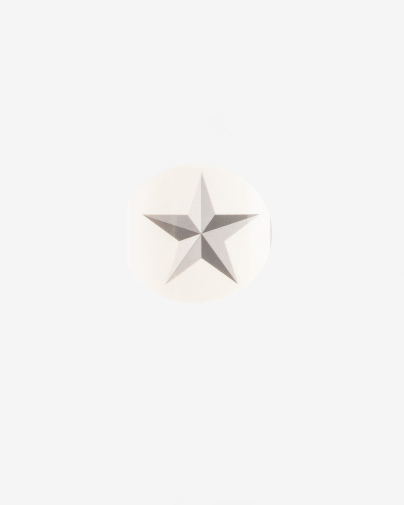 Silver Star Gift Seal, 5 pcs