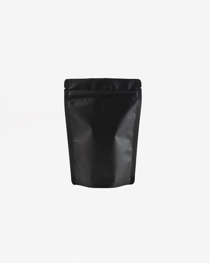 Standup Matte Black Ziplock Pouch, 10 pcs