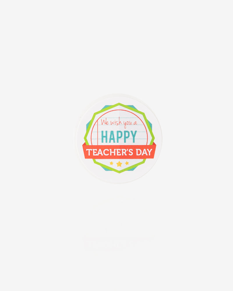 We wish you a Happy Teacher's Day Gift Seal, 5 pcs