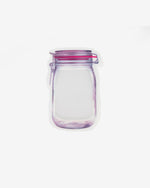 Standup Mason Jar Bottle Ziplock Pouch, 10 pcs