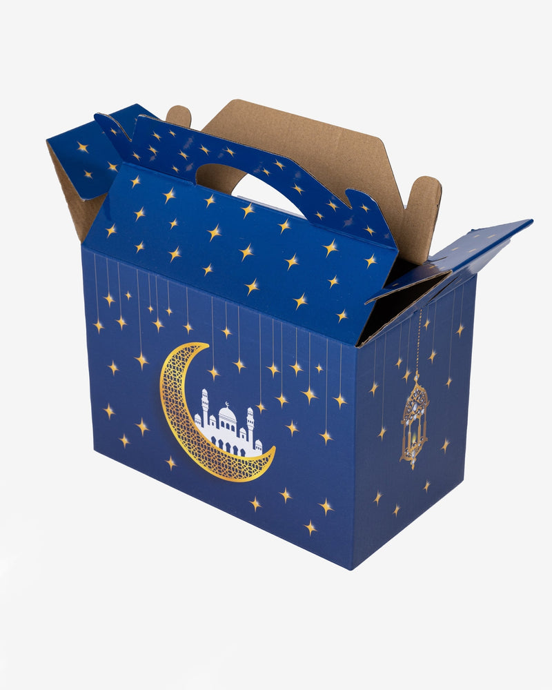 Festive Laminated Hand - Carry Takeaway Box