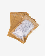 Ziplock Flat-Base Clear Kraft