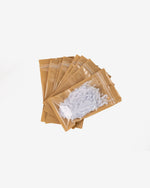 Ziplock Flat-Base Clear Kraft