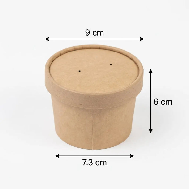 Kraft Ice Cream Cup and Lid Set