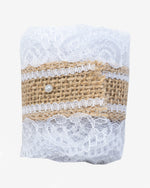 Natural Jute Burlap Lace Ribbon