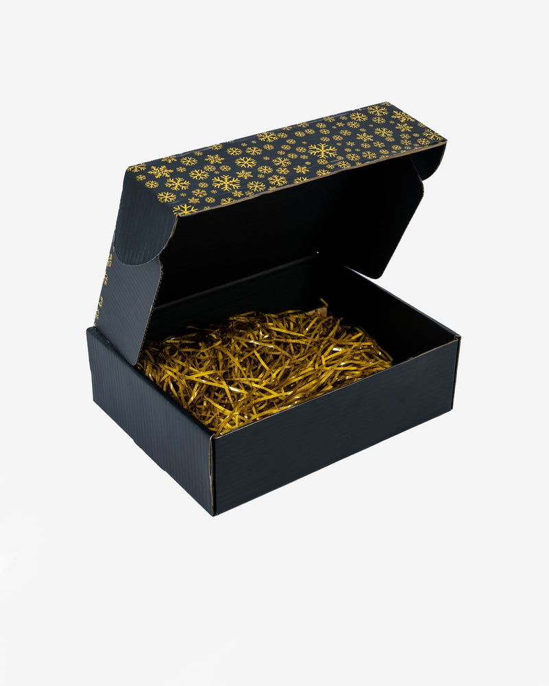 Mailing Box, Black Gold Christmas