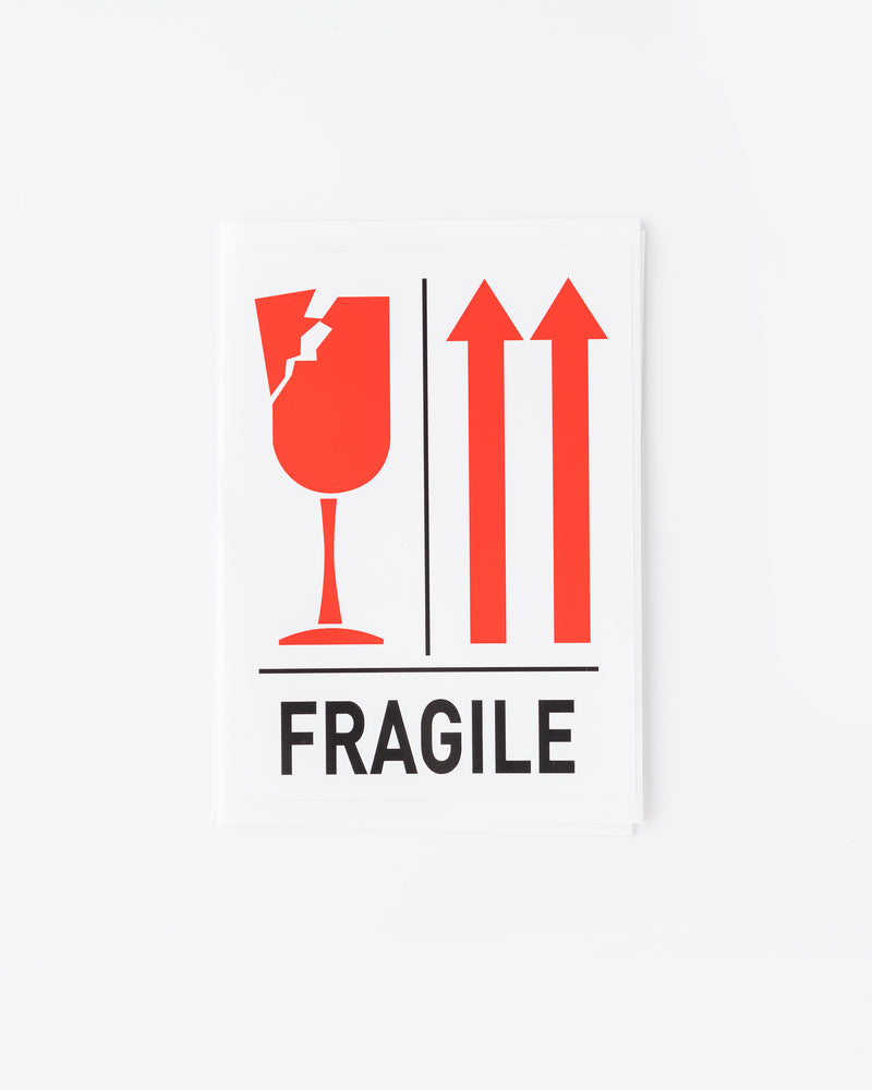 Fragile Upright Glass Labels, 20 pcs