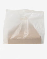 Frosted White Pizza / Cake Plastic Bag with Handle, 50 pcs