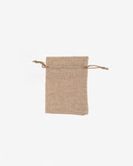 Hemp Drawstring Pouch, 10 pcs