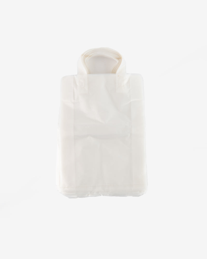 Biodegradable Soft Loop Handle Plastic Shopping Bag, 50 pcs